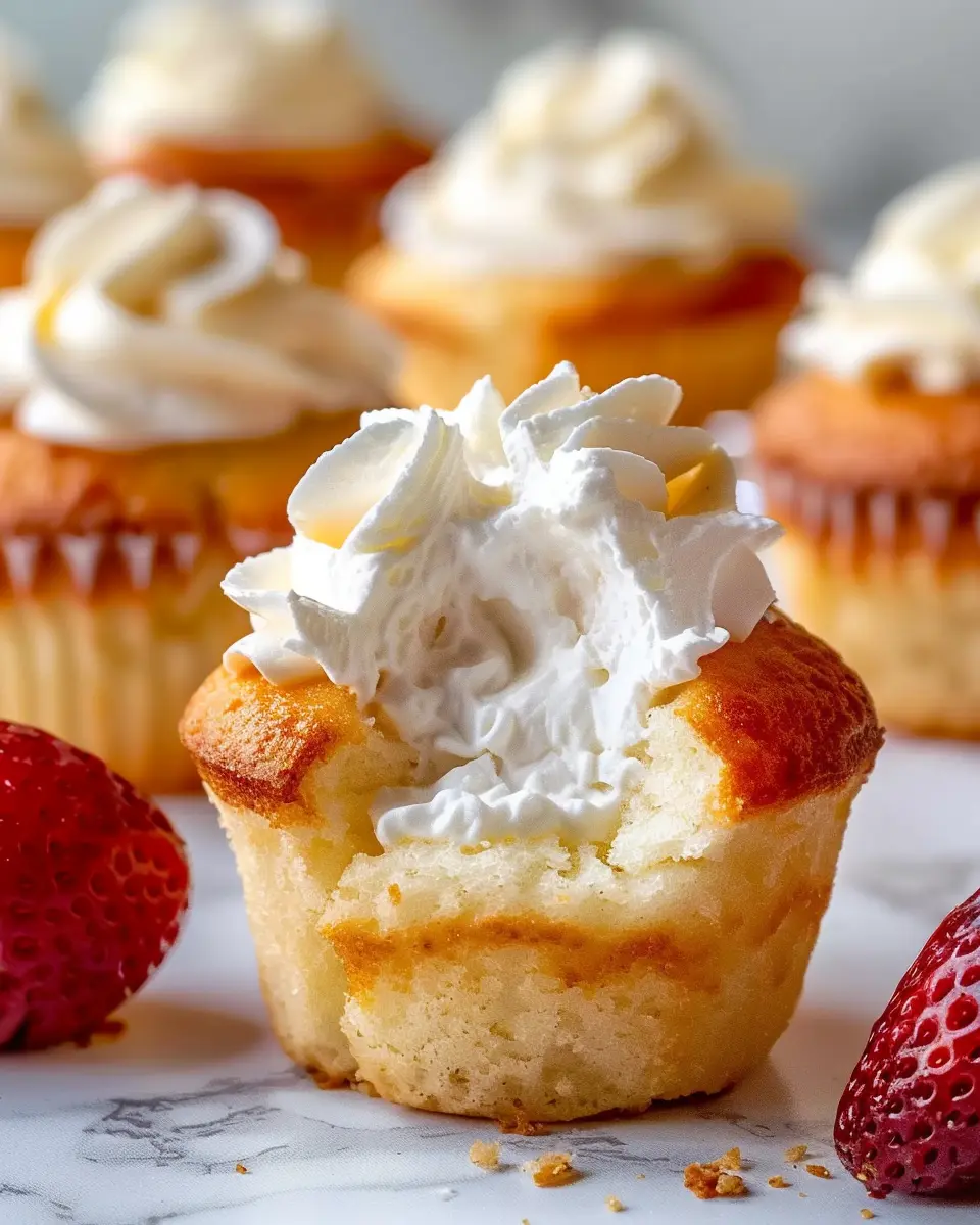 Bourbon Strawberry Angel Food Cupcakes: Indulge in Blissful Delights