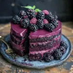 Blackberry Velvet Gothic Cake