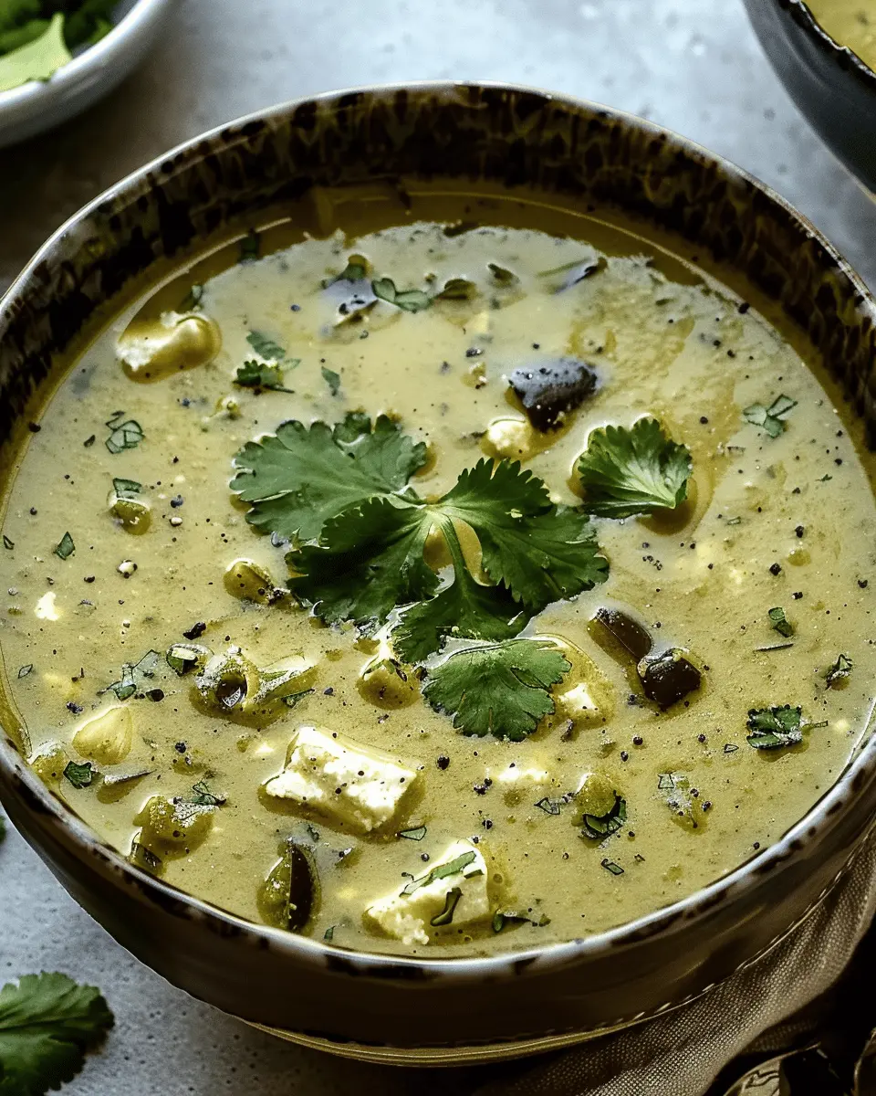 Mouthwatering Roasted Poblano Soup for Ultimate Comfort at Home