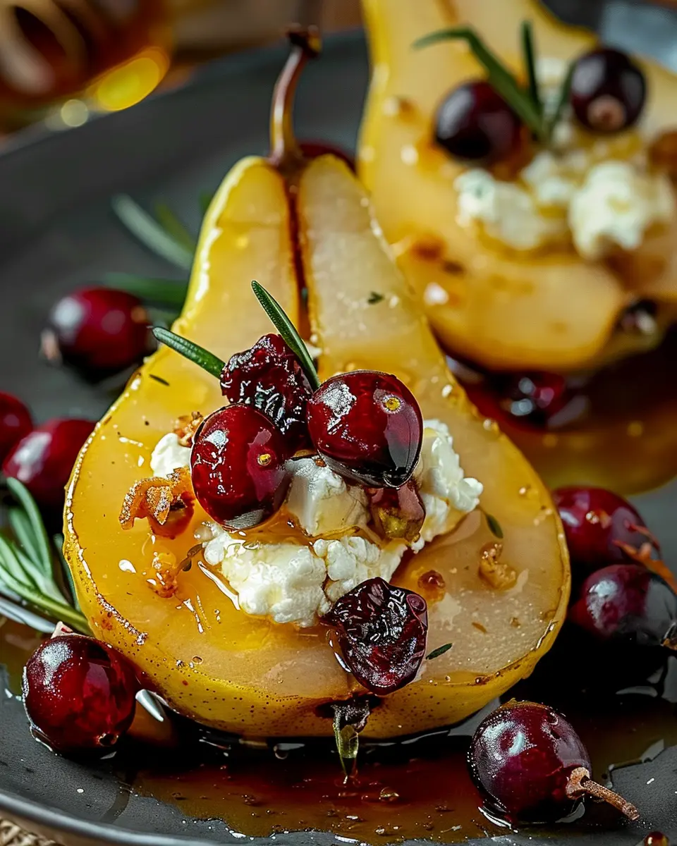 Baked Pears with Goat Cheese: Indulgent Sweet & Savory Delight