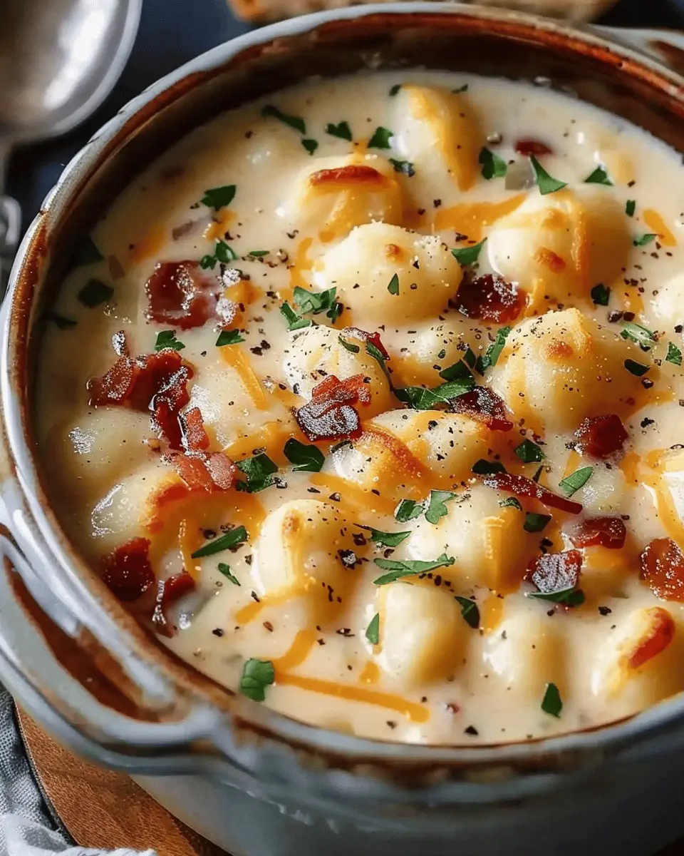 Bacon Cheddar Gnocchi Soup: A Cozy and Indulgent Delight