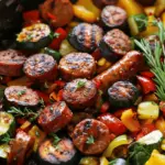 Sausage and Veggies Skillet - 30 Minute, One-Pan Meal