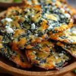 Crispy Spinach and Feta Crisps