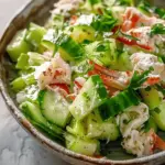 Cucumber Salad with Crab Meat Delight
