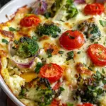 High-Protein Veggie Bake with Cottage Cheese