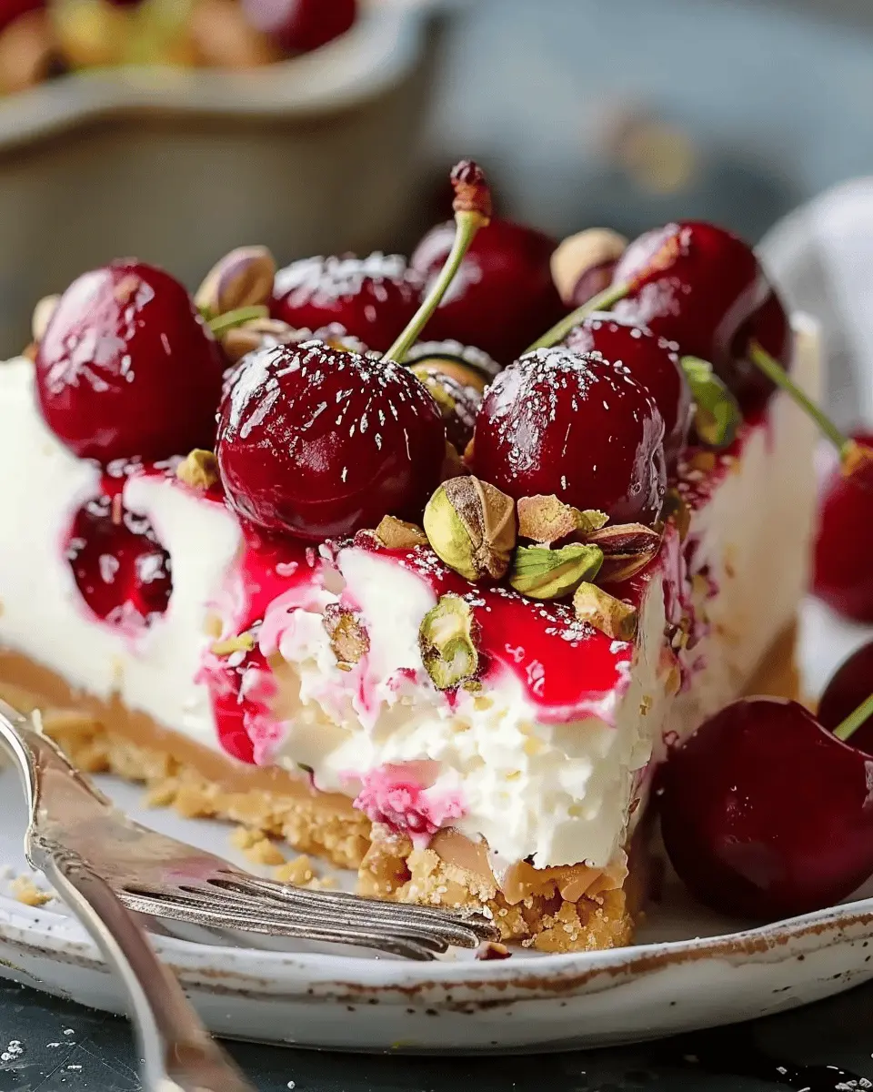 Cherry Pistachio Cheesecake: Indulgent Flavor Bliss at Home