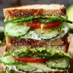 Loaded Cucumber & Avocado Sandwich