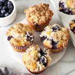 Blueberry Muffins with Crumb Topping