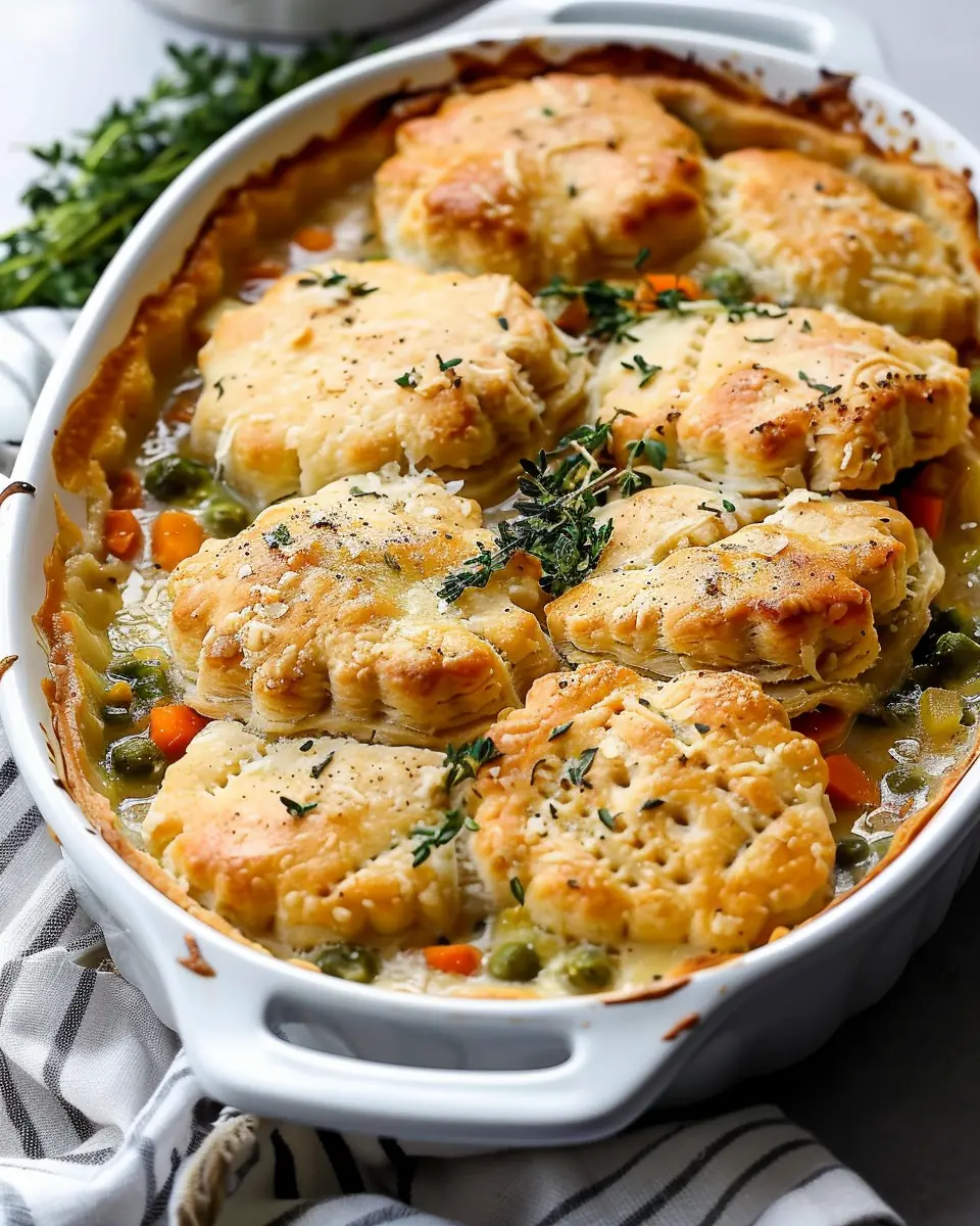 Biscuit Vegetable Pot Pie Casserole: A Cozy Comfort Dish