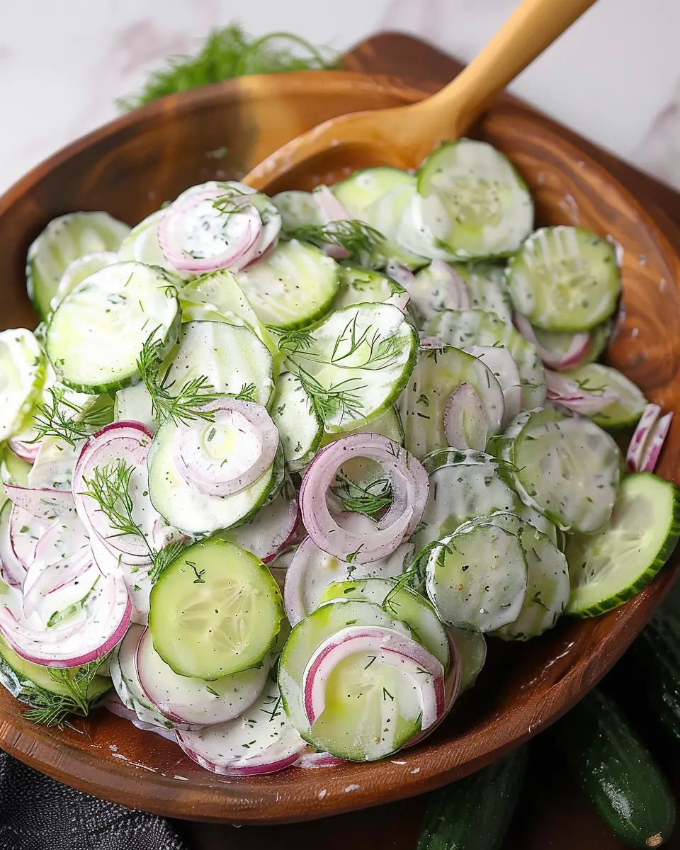 Creamy Cucumber Salad: Refreshing and Easy Summer Delight