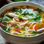 Ginger Garlic Chicken Noodle Soup