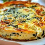 Cottage Cheese and Spinach Crustless Quiche