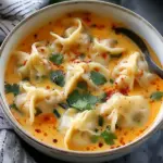 Easy Thai Coconut Curry Dumpling Soup