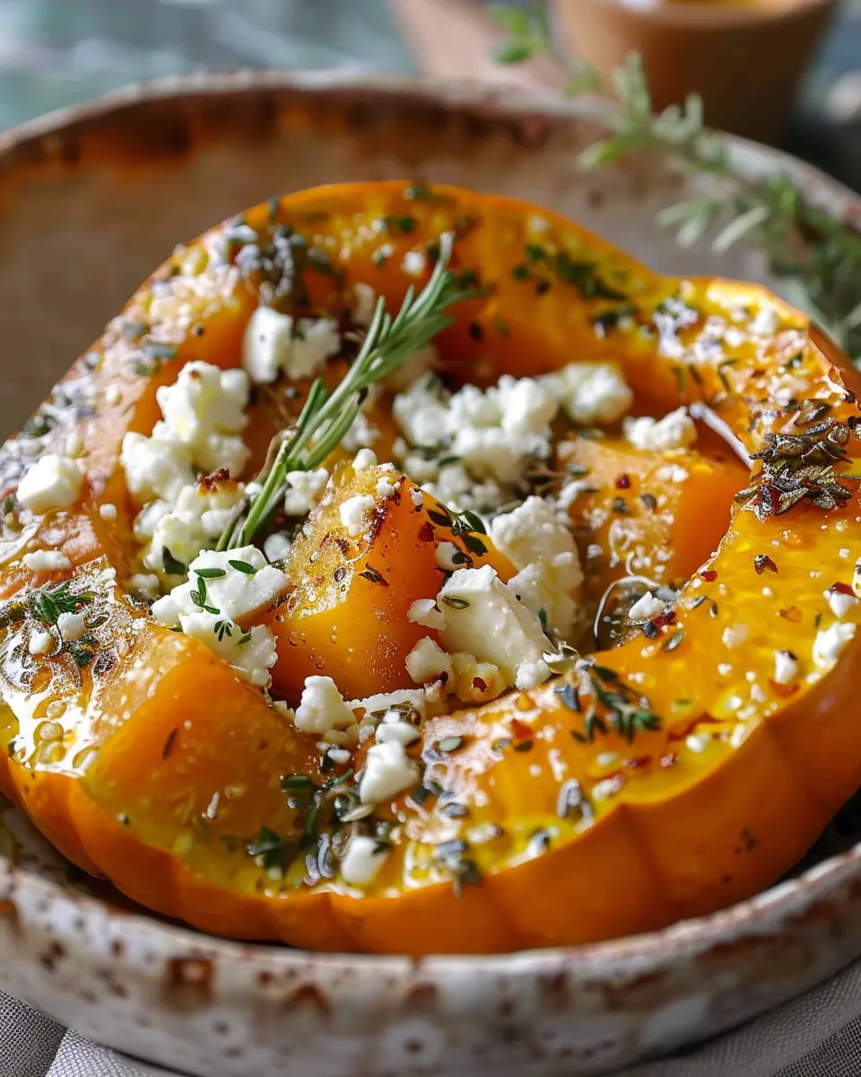 Pumpkin With Feta & Honey: A Delightfully Easy Fall Treat