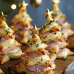 HAM & CHEESE PUFF PASTRY CHRISTMAS TREES