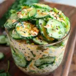 Creamy Asian Cucumber Salad Bowl Recipe