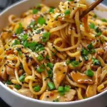 Garlic Chicken Noodles Recipe