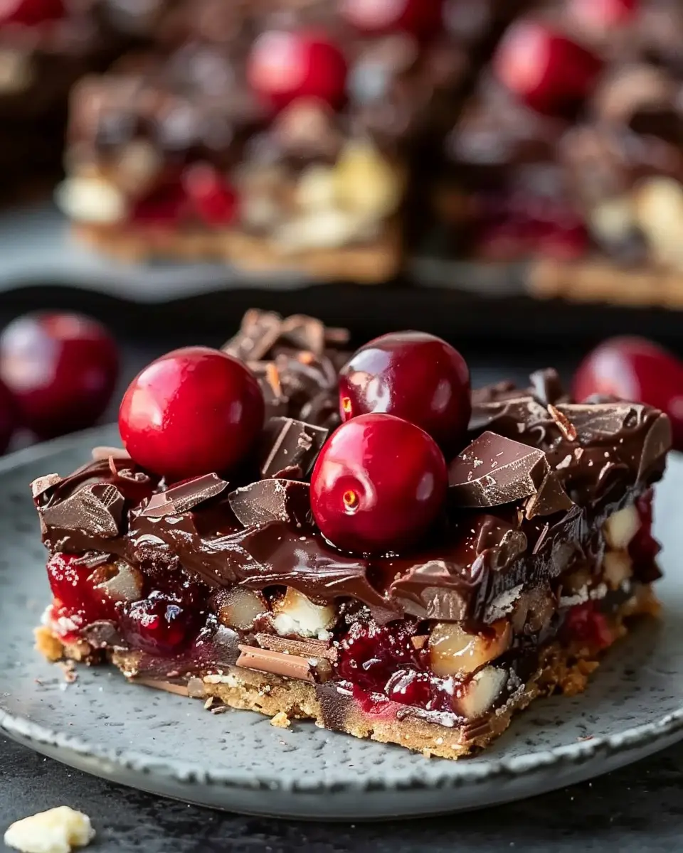 Chocolate Covered Cherry Magic Bars: Indulgent Homemade Delight