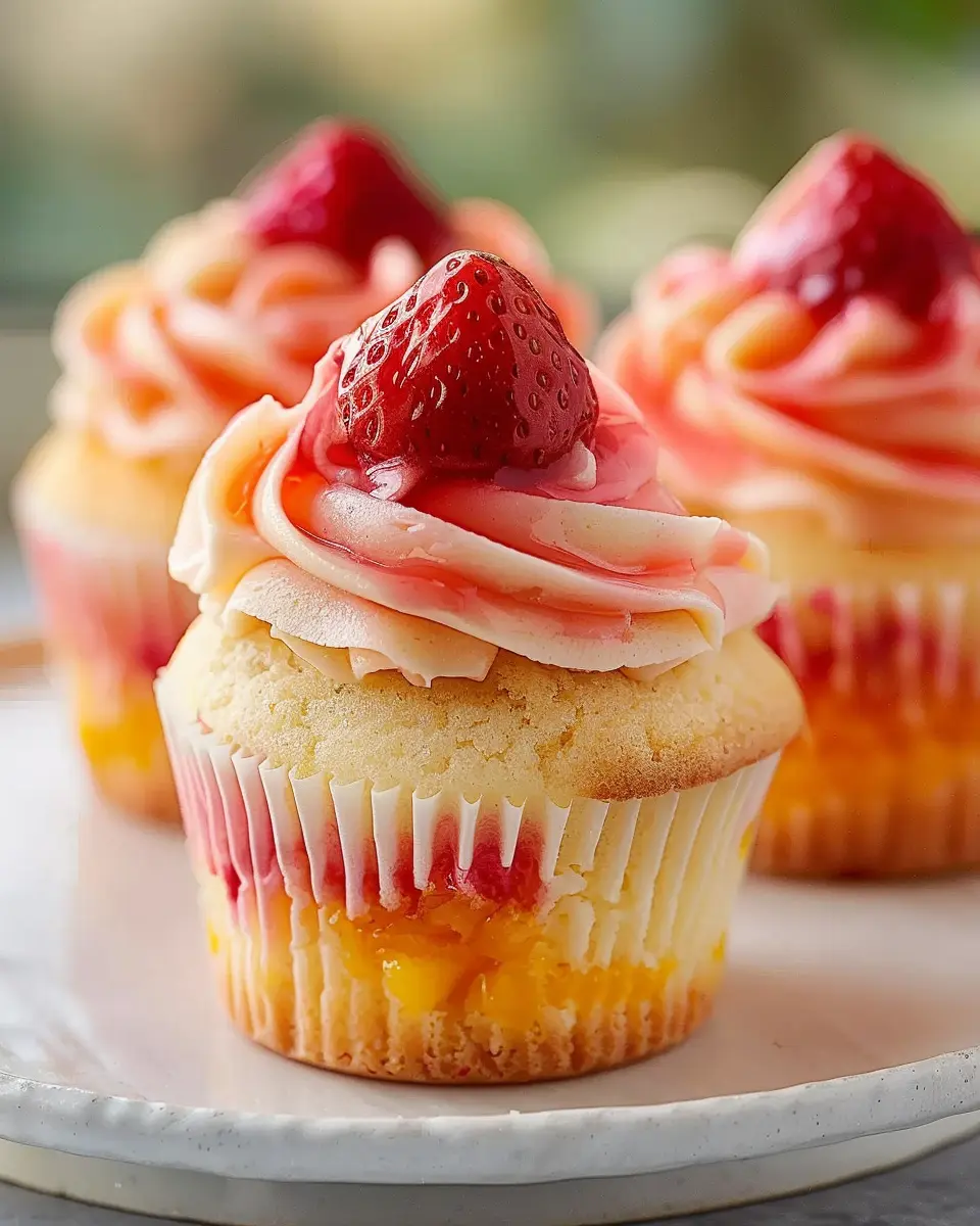 Mango Strawberry Sunset Cupcakes: Easy Delights for Home Bakers