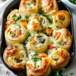 Cheesy Baked Vegetable Rolls