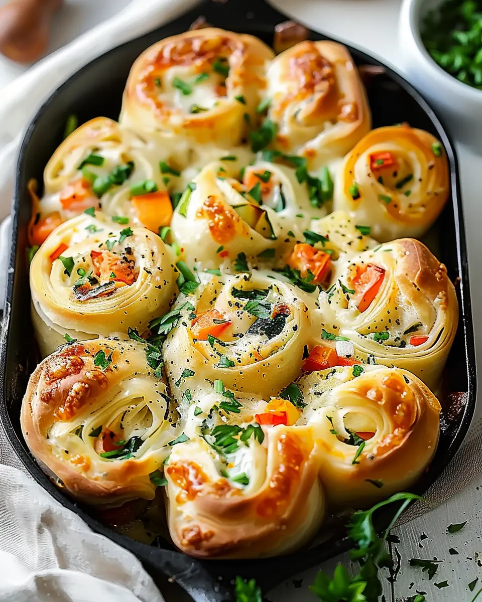 Cheesy Baked Vegetable Rolls: Easy Comfort Food for Everyone