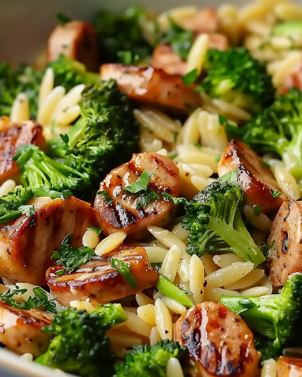 Chicken Sausage and Broccoli Orzo: Easy Comfort Food Delight