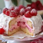 Raspberry Angel Food Cake