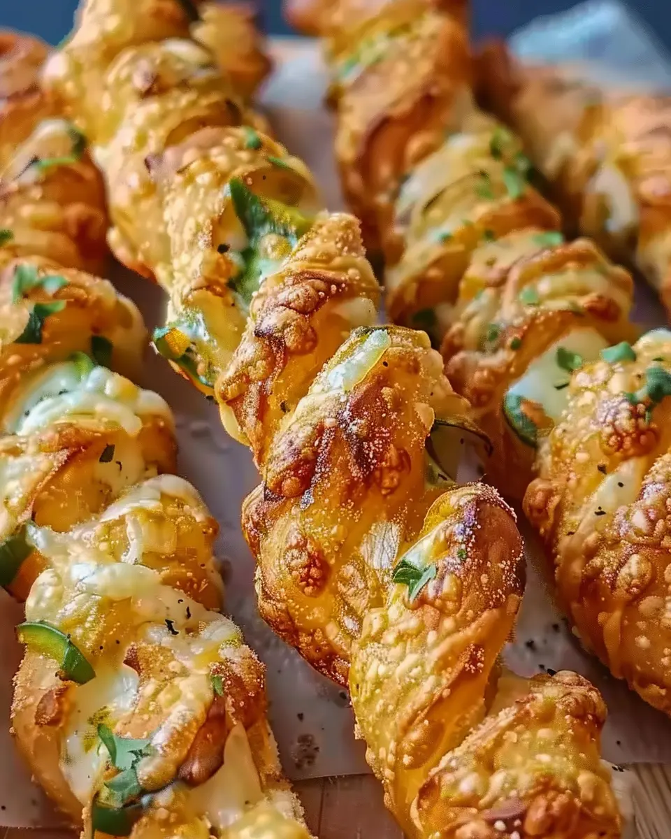 Jalapeno Popper Twists: Indulgent Treats with Turkey Bacon and Chicken Ham