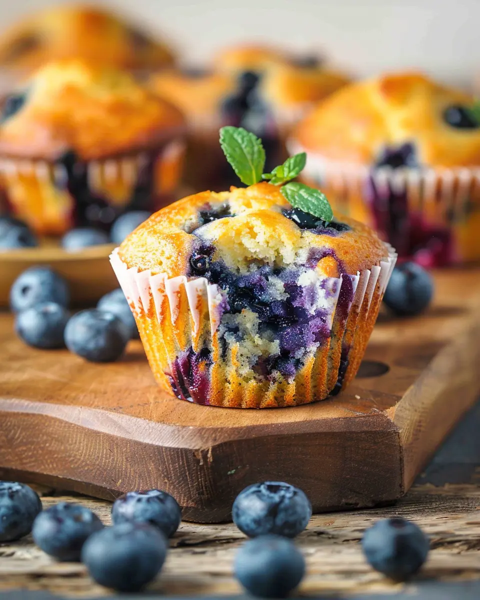 Cottage Cheese Blueberry Muffins: Easy and Wholesome Delight