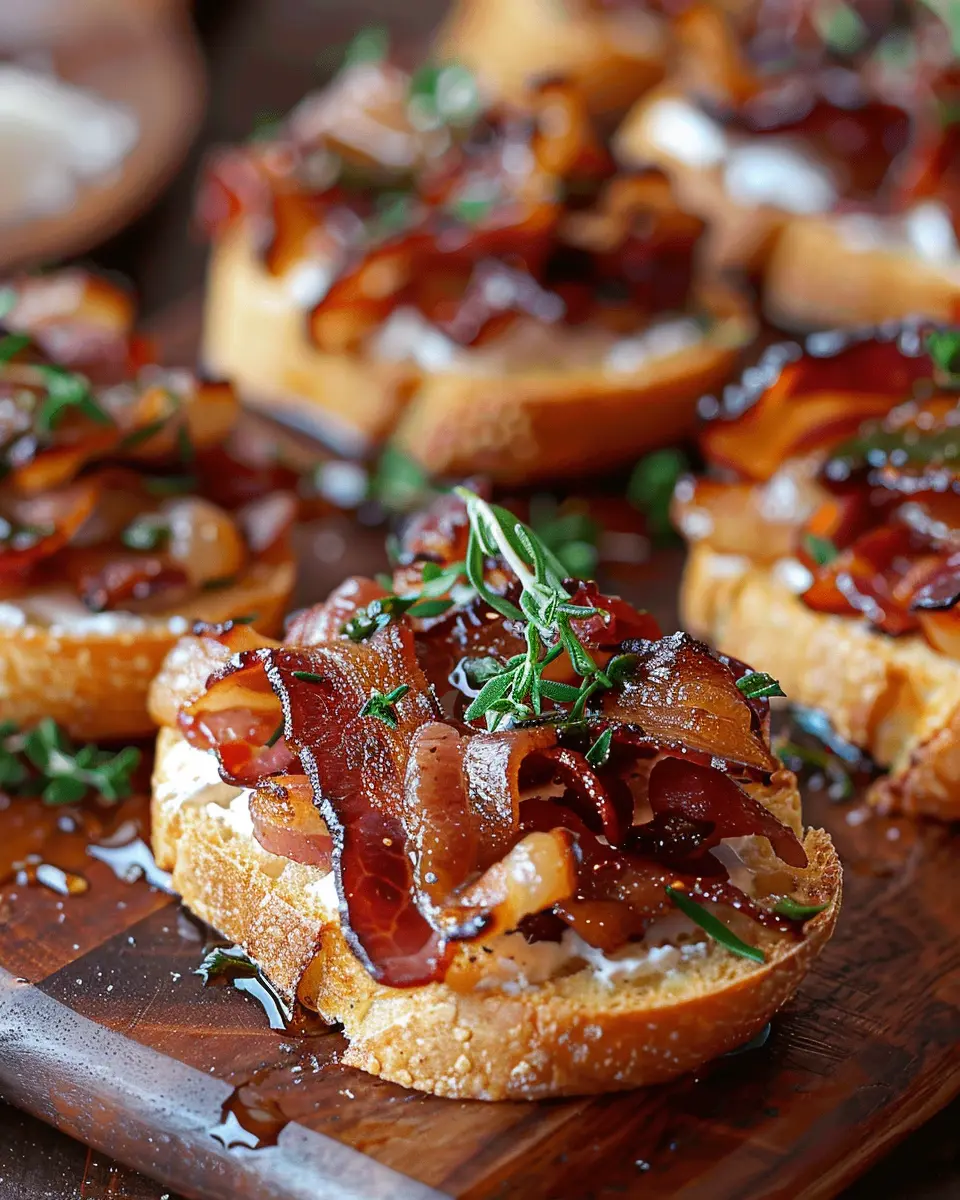 Million Dollar Bacon Crostini: Indulgent Turkey Bacon Delight